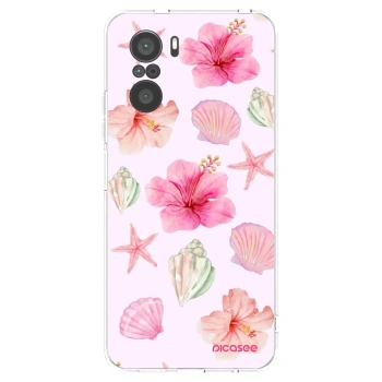 Picasee átlátszó szilikon tok az alábbi mobiltelefonokra Xiaomi Poco F3 - Blush Lagoon