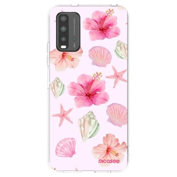 Picasee átlátszó szilikon tok az alábbi mobiltelefonokra Xiaomi Redmi 9T - Blush Lagoon