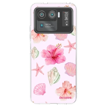 Picasee átlátszó szilikon tok az alábbi mobiltelefonokra Xiaomi Mi 11 Ultra - Blush Lagoon