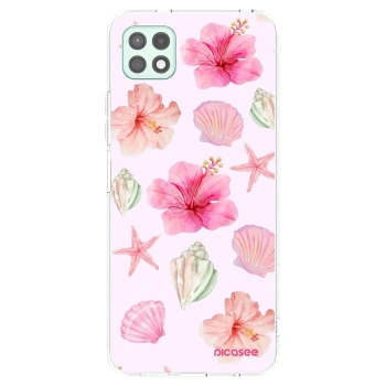 Picasee átlátszó szilikon tok az alábbi mobiltelefonokra Samsung Galaxy A22 A226B 5G - Blush Lagoon