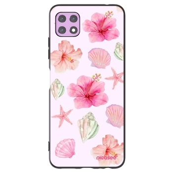 Picasee fekete szilikon tok az alábbi mobiltelefonokra Samsung Galaxy A22 A226B 5G - Blush Lagoon