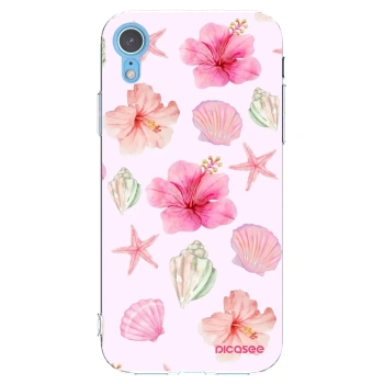 Picasee átlátszó szilikon tok az alábbi mobiltelefonokra Apple iPhone XR - Blush Lagoon