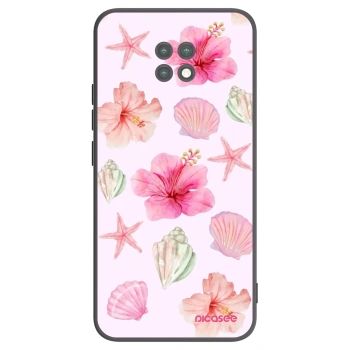 Picasee fekete szilikon tok az alábbi mobiltelefonokra Xiaomi Redmi Note 9T - Blush Lagoon
