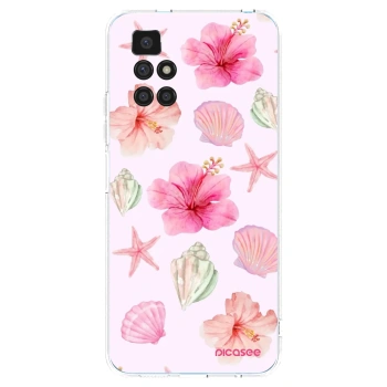 Picasee átlátszó szilikon tok az alábbi mobiltelefonokra Xiaomi Redmi 10 - Blush Lagoon