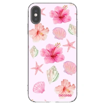 Picasee átlátszó szilikon tok az alábbi mobiltelefonokra Apple iPhone XS Max - Blush Lagoon