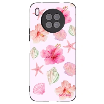 Picasee fekete szilikon tok az alábbi mobiltelefonokra Huawei Nova 8i - Blush Lagoon