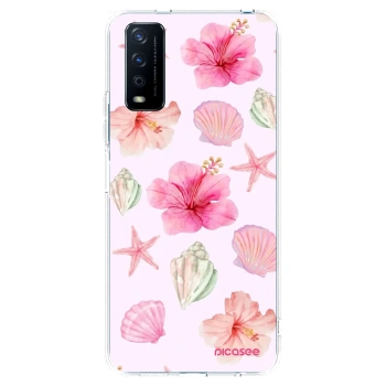 Picasee átlátszó szilikon tok az alábbi mobiltelefonokra Vivo Y11s - Blush Lagoon