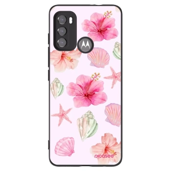 Picasee fekete szilikon tok az alábbi mobiltelefonokra Motorola Moto G60 - Blush Lagoon