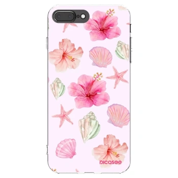 Picasee átlátszó szilikon tok az alábbi mobiltelefonokra Apple iPhone 7 Plus - Blush Lagoon