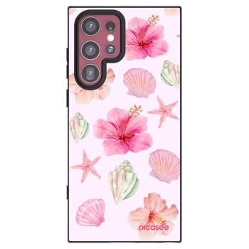 Picasee fekete szilikon tok az alábbi mobiltelefonokra Samsung Galaxy S22 Ultra 5G - Blush Lagoon