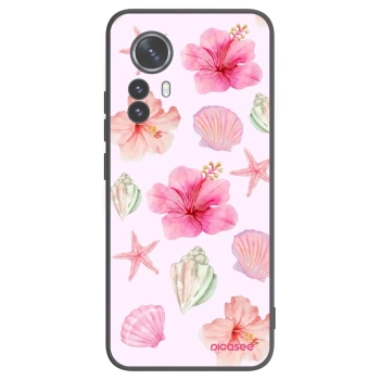 Picasee fekete szilikon tok az alábbi mobiltelefonokra Xiaomi 12 Pro - Blush Lagoon