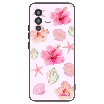 Picasee fekete szilikon tok az alábbi mobiltelefonokra Vivo V23 5G - Blush Lagoon