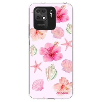 Picasee átlátszó szilikon tok az alábbi mobiltelefonokra Xiaomi Redmi 10C - Blush Lagoon