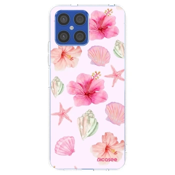 Picasee átlátszó szilikon tok az alábbi mobiltelefonokra Honor X8 4G - Blush Lagoon