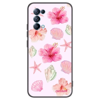 Picasee fekete szilikon tok az alábbi mobiltelefonokra OPPO Reno 5 5G - Blush Lagoon