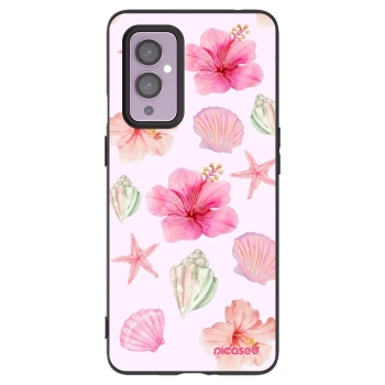 Picasee fekete szilikon tok az alábbi mobiltelefonokra OnePlus 9 - Blush Lagoon