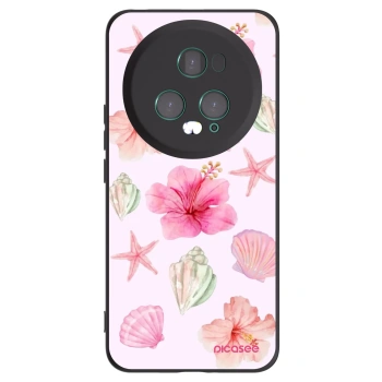Picasee fekete szilikon tok az alábbi mobiltelefonokra Honor Magic5 Pro - Blush Lagoon