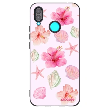 Picasee fekete szilikon tok az alábbi mobiltelefonokra Huawei Nova 3 - Blush Lagoon