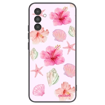 Picasee fekete szilikon tok az alábbi mobiltelefonokra Samsung Galaxy A04s A047F - Blush Lagoon