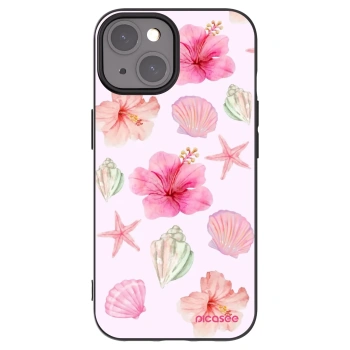 Picasee fekete szilikon tok az alábbi mobiltelefonokra Apple iPhone 15 - Blush Lagoon