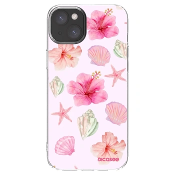 Picasee átlátszó szilikon tok az alábbi mobiltelefonokra Apple iPhone 15 Plus - Blush Lagoon