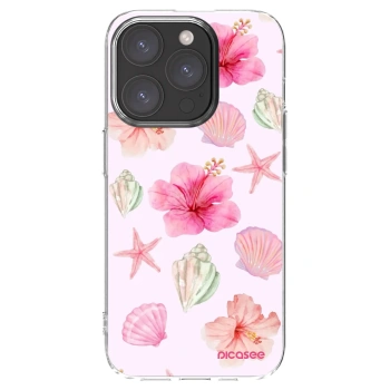 Picasee átlátszó szilikon tok az alábbi mobiltelefonokra Apple iPhone 15 Pro - Blush Lagoon