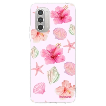 Picasee átlátszó szilikon tok az alábbi mobiltelefonokra Motorola Moto G51 - Blush Lagoon
