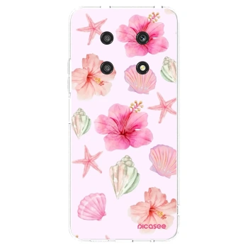 Picasee átlátszó szilikon tok az alábbi mobiltelefonokra Honor Magic4 Lite 5G - Blush Lagoon