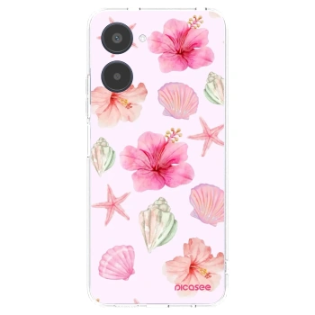 Picasee átlátszó szilikon tok az alábbi mobiltelefonokra Realme 10 4G - Blush Lagoon