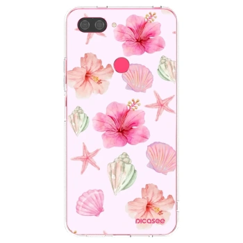 Picasee átlátszó szilikon tok az alábbi mobiltelefonokra Xiaomi Mi 8 Lite - Blush Lagoon