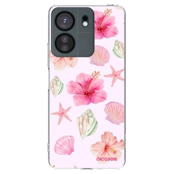 Picasee átlátszó szilikon tok az alábbi mobiltelefonokra Xiaomi Redmi 13C 4G - Blush Lagoon