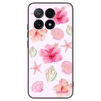 Picasee fekete szilikon tok az alábbi mobiltelefonokra Xiaomi Poco X6 Pro - Blush Lagoon