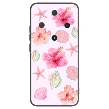 Picasee fekete szilikon tok az alábbi mobiltelefonokra Honor Magic6 Lite 5G - Blush Lagoon