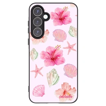 Picasee fekete szilikon tok az alábbi mobiltelefonokra Samsung Galaxy A55 5G A556B - Blush Lagoon