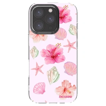 Picasee átlátszó szilikon tok az alábbi mobiltelefonokra Apple iPhone 16 Pro - Blush Lagoon