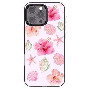 Picasee fekete szilikon tok az alábbi mobiltelefonokra Apple iPhone 16 Pro Max - Blush Lagoon