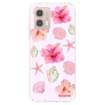Picasee átlátszó szilikon tok az alábbi mobiltelefonokra Motorola Moto G53 5G - Blush Lagoon