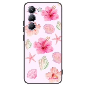 Picasee fekete szilikon tok az alábbi mobiltelefonokra Vivo V40 SE 5G - Blush Lagoon