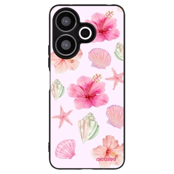 Picasee fekete szilikon tok az alábbi mobiltelefonokra Xiaomi Redmi 13 4G - Blush Lagoon