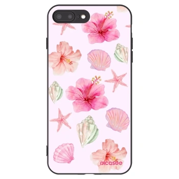 Picasee fekete szilikon tok az alábbi mobiltelefonokra Apple iPhone 7 Plus - Blush Lagoon