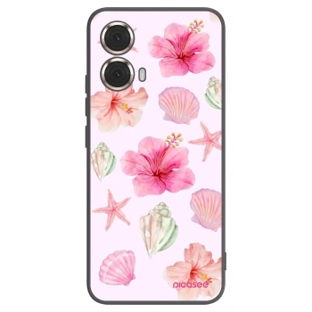 Picasee fekete szilikon tok az alábbi mobiltelefonokra Motorola Moto G85 - Blush Lagoon