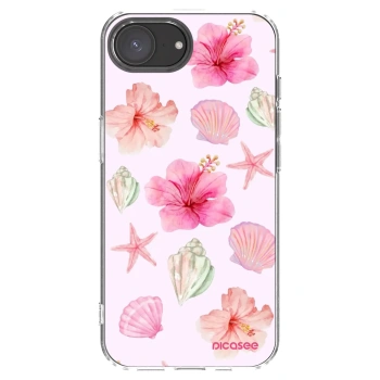 Picasee átlátszó szilikon tok az alábbi mobiltelefonokra Apple iPhone 16e - Blush Lagoon