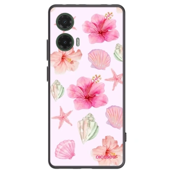 Picasee fekete szilikon tok az alábbi mobiltelefonokra Motorola Moto G35 5G - Blush Lagoon