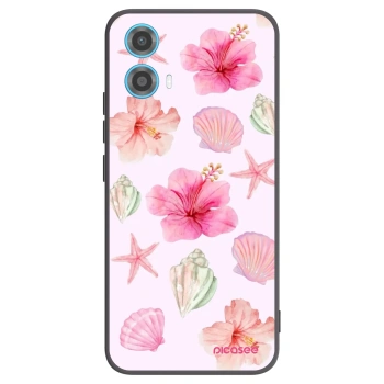 Picasee fekete szilikon tok az alábbi mobiltelefonokra Motorola Moto G34 5G - Blush Lagoon