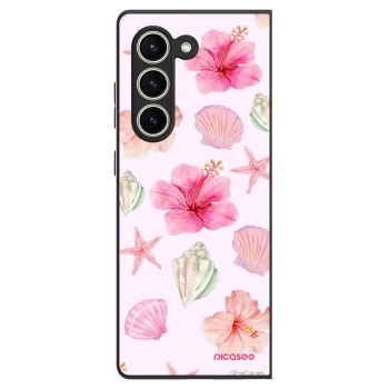 Szilikon tok erre a típusra Samsung Galaxy Z Fold5 5G - Blush Lagoon