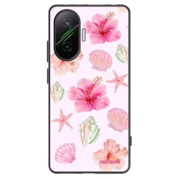 Picasee fekete szilikon tok az alábbi mobiltelefonokra Xiaomi Poco F7 Pro 5G - Blush Lagoon