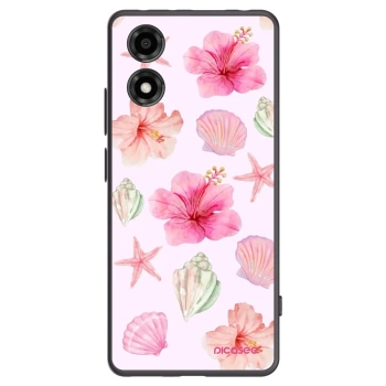 Picasee fekete szilikon tok az alábbi mobiltelefonokra Motorola Moto E14 - Blush Lagoon