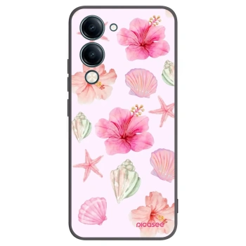 Picasee fekete szilikon tok az alábbi mobiltelefonokra Vivo Y29s 5G - Blush Lagoon