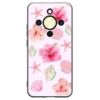 Picasee fekete szilikon tok az alábbi mobiltelefonokra Honor Magic8 Lite 5G - Blush Lagoon