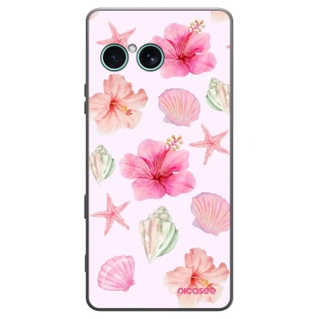 Picasee fekete szilikon tok az alábbi mobiltelefonokra Sony Xperia 10 VII - Blush Lagoon